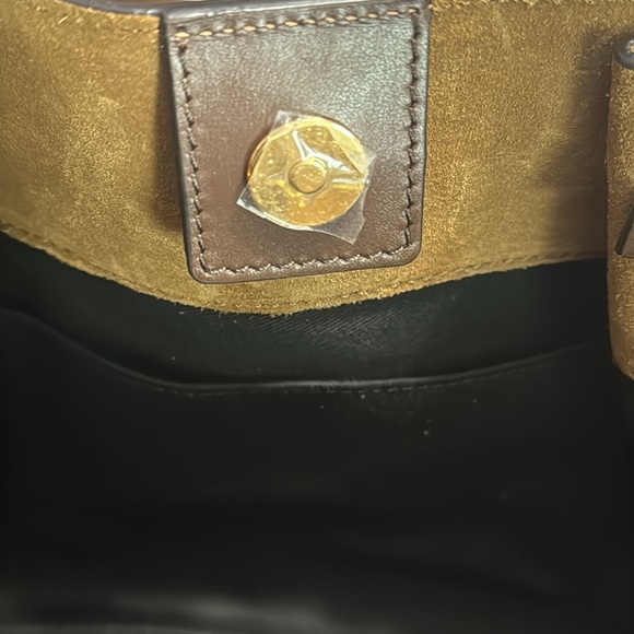 DeMellier London Suede Midi New York Bag with crossbody strap - Picture 13 of 17